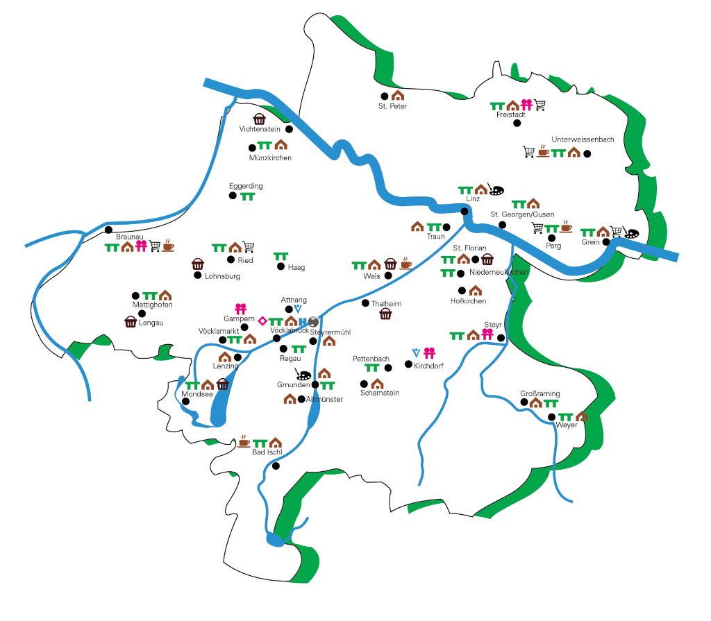 Lebenshilfe Oberösterreich Karte